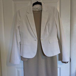 Ann Taylor Loft White Blazer